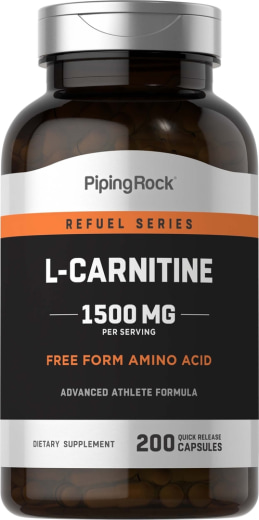 L-karnitiini , 1500 mg/annos, 200 Pikaliukenevat kapselit