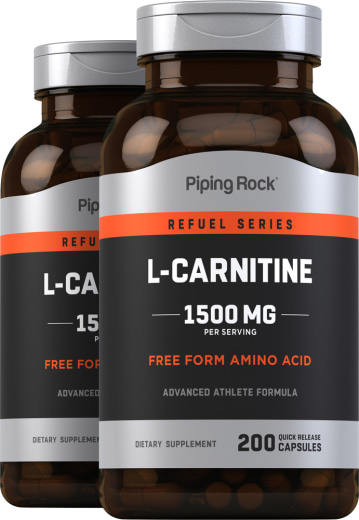 L-Carnitine, 1500 mg, 200 Quick Release Capsules, 2  Bottles