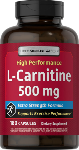 L-carnitin, 500 mg, 180 Kapsler