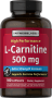 L-Carnitina, 500 mg, 180 Cápsulas