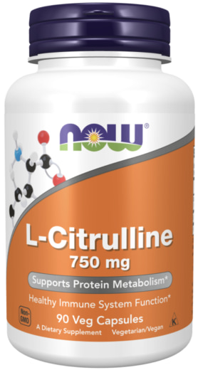 L-citrulina , 750 mg, 90 Cápsulas vegetarianas