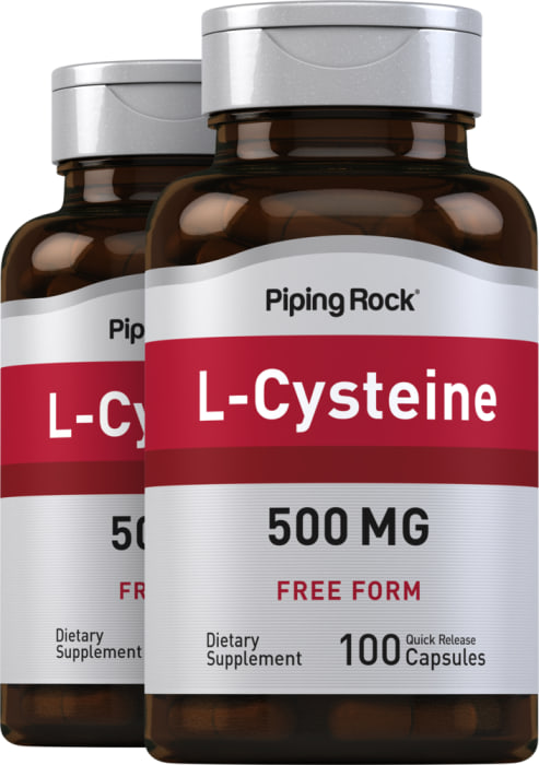 L-Cysteine, 500 mg, 100 Quick Release Capsules, 2  Bottles