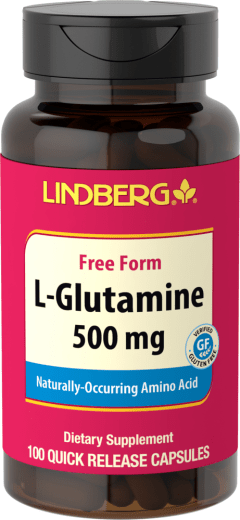 L-Glutamina, 500 mg, 100 Cápsulas de liberación rápida