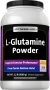 L-glutamin-pulver, 5000 mg, 2.2 lbs (1000 g) Flaske
