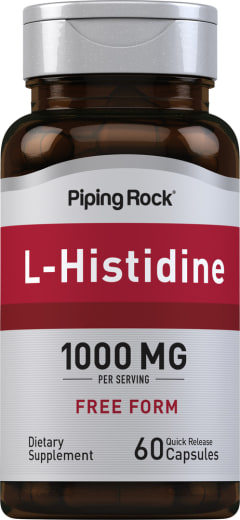 L-histidiini, 1000 mg/annos, 60 Pikaliukenevat kapselit