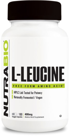 L-leucín, 400 mg, 180 Vegetariánske kapsuly