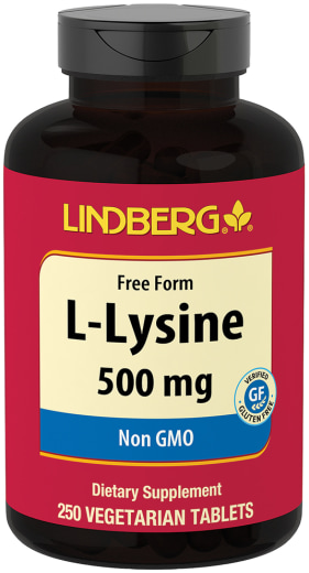 L-lizin, 500 mg, 250 Vegetáriánus tabletták