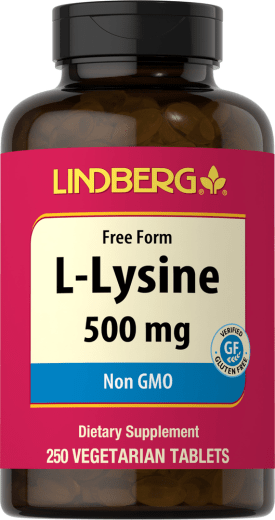 L-lysin, 500 mg, 250 Vegetariska tabletter