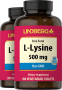 L-Lysin, 500 mg, 250 Vegetarische Tabletten, 2  Flaschen