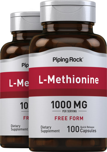 L-Methionine, 1000 mg, 100 Quick Release Capsules, 2  Bottles