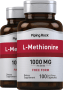 L-metionin , 1000 mg (per portion), 100 Snabbverkande kapslar, 2  Flaskor