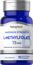 Comprimés de L-méthylfolate 1 000 mcg, 15 mg, 90 Gélules à libération rapide