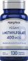 L-Methyltetrahydrofolat-Tabletten, 1000 µg, 400 µg, 130 Vegetarische Kapseln