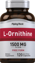 L-Ornithine, 1500 mg (par portion), 120 Gélules à libération rapide