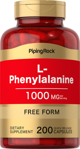 L-Fenilalanin, 1000 mg (porsiyon başına), 200 Hızlı Yayılan Kapsüller