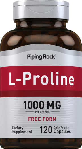 L-Prolina , 1000 mg (setiap sajian), 120 Kapsul Lepas Cepat