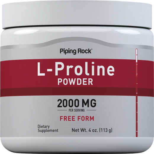 L-Prolinpulver, 2000 mg (pro Portion), 4 oz (113 g) Flasche