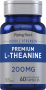 L-teanina , 200 mg, 60 Cápsulas de Rápida Absorção