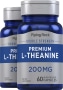 L-teanina , 200 mg, 60 Capsule a rilascio rapido, 2  Bottiglie