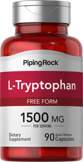 L-Triptofan, 1500 mg (setiap sajian), 90 Kapsul Lepas Cepat