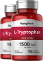 L-Tryptophane, 1500 mg (par portion), 90 Gélules à libération rapide, 2  Bouteilles