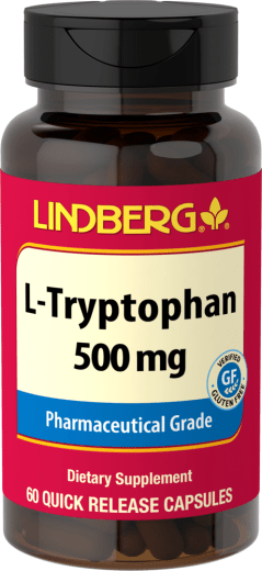 L-Triptofan , 500 mg, 60 Kapsul Lepas Cepat