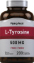 L-tirosina , 500 mg, 200 Cápsulas de Rápida Absorção