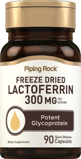 Lactoferrin , 300 mg (pr. dosering), 90 Kapsler for hurtig frigivelse