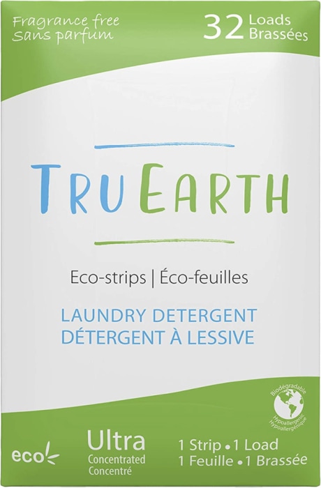 Laundry Detergent Eco-Strips (No Scent), 32 Pack