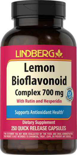Citronbioflavonoider, 700 mg, 250 Kapsler for hurtig frigivelse