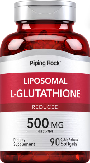 Liposomal L-Glutation (Dikurangkan), 500 mg (setiap sajian), 90 Gel Lembut Lepas Cepat