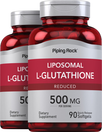 Liposomal L-Glutathione (Reduced), 500 mg, 90 Quick Release Softgels, 2  Bottles