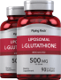 Liposomal L-Glutathione (Reduced), 500 mg (per serving), 90 Quick Release Softgels, 2  Bottles