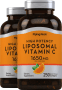 Hochdosiertes liposomales Vitamin C, 1650 mg (pro Portion), 250 Softgele mit schneller Freisetzung, 2  Flaschen