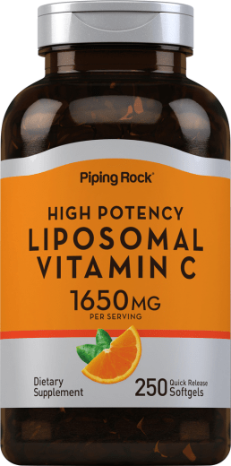 Liposomalt vitamin C-kompleks, 3300 mg (pr. dosering), 250 Soft-gels