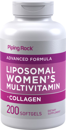 Liposzómás multivitaminok nőknek + kollagén, 200 Puha gél