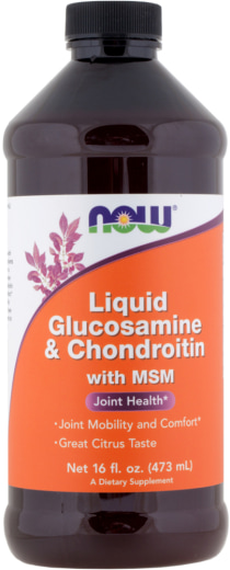 กลูโคซามีน/คอนโดรอิทิน / MSM ชนิดเหลว, 16 fl oz (473 mL) ขวด
