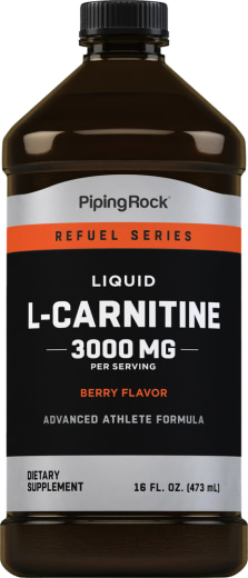 Liquid L-Carnitine (Natural Berry), 3000 mg, 16 fl oz (473 mL) Bottle
