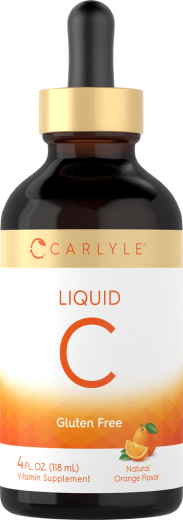 Liquid Vitamin C (Natural Orange), 4 fl oz (118 mL) Tropfflasche