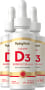 Vloeibare vitamine D3 , 5000 IU, 2 fl oz (59 mL) Druppelfles, 3  Druppelflessen