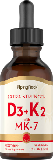 Extra styrka vitamin D3 och K2, 2 fl oz (59 mL) Pipettflaska