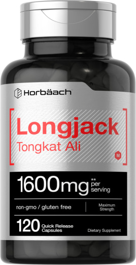 Longjack Tongkat Ali, 1600 mg, 120 Quick Release Capsules