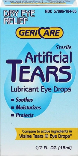 Gocce per occhi lubrificanti lacrime artificiali, 0.5 fl oz (15 mL) Bottiglia