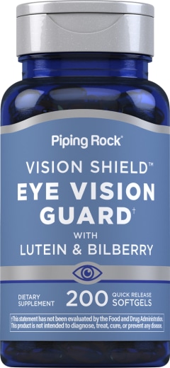 Protetor ocular de mirtilo luteína + Zeaxantina, 200 Gels de Rápida Absorção