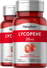 Lycopène, 20 mg, 120 Capsules molles à libération rapide, 2  Bouteilles