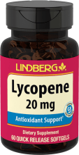 Lycopène, 20 mg, 60 Capsules molles à libération rapide