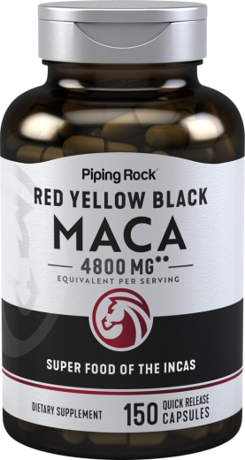 Maca , 4800 mg (adagonként), 150 Gyorsan oldódó kapszula