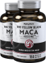 Maca , 4800 mg (por porción), 150 Cápsulas de liberación rápida, 2  Botellas/Frascos