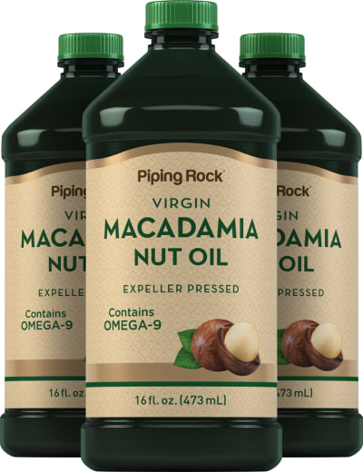 Macadamia Nut Oil, 16 fl oz (473 mL) Bottles, 3  Bottles