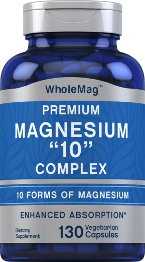 Complesso di magnesio "10", 130 Capsule vegetariane